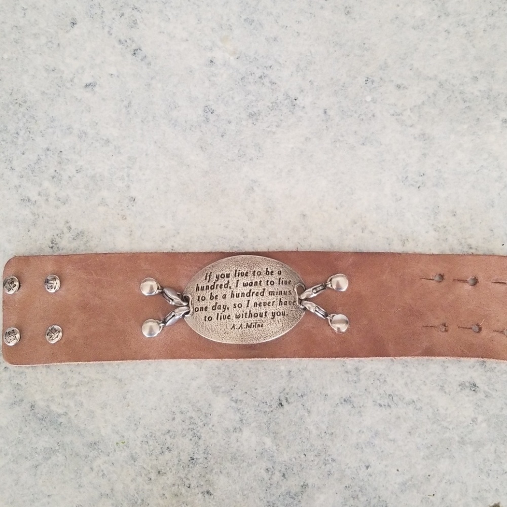 Leather cuff bracelet